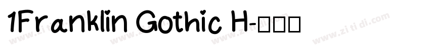 1Franklin Gothic H字体转换